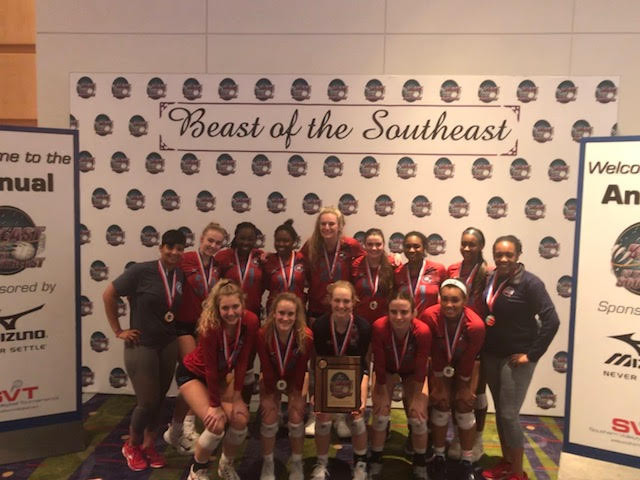 18-April wins Beast of Southeast National Qualifier - 18 American!!  Undefeated in sets and matches!!